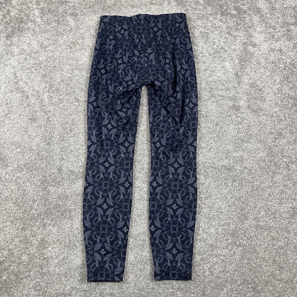 Patagonia Leggings Womens XXS Capilene Midweight Base Layer Graphic Print Blue - Picture 4 of 8